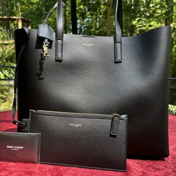 SAINT LAURENT East West Shopper Tote - Black - New without tags - Picture 9 of 16